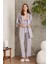 Kadın 2820 Dantelli Penye 3'lü Kadın Pijama Takımı 1