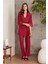Kadın 2820 Dantelli Penye 3'lü Kadın Pijama Takımı 3