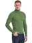 Yeşil Slim Fit Fitilli Balıkçı Yaka Yünlü Triko Kazak 1
