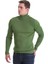 Yeşil Slim Fit Fitilli Balıkçı Yaka Yünlü Triko Kazak 5