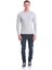 Gri Slim Fit Fitilli Bisiklet Yaka Yünlü Triko Kazak 2