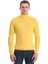 Sarı Slim Fit Fitilli Balıkçı Yaka Yünlü Triko Kazak 3