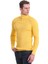 Sarı Slim Fit Fitilli Balıkçı Yaka Yünlü Triko Kazak 5