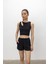 Omuz Detaylı Spor Crop Bluz 2
