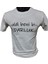 Aldi Beni Bi Darluk Baskılı Pamuklu Likralı T-Shirt (Siyah Yazılı Beyaz 1