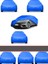 Mıtsubıshı Cold Uyumlu Oto,araç Brandası Mavi Hatchback No2 2