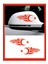 Ayna Ay-Yıldız Sticker Sağ-Sol 2 Adet 20*7 cm 1