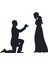 Aşk Evlilik Teklifi Oto Sticker 14*12 cm 1