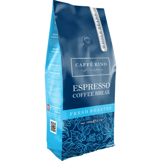 Caffe Rino Espresso Coffee Break 1000GR Çekirdek Kahve Caffe Rıno
