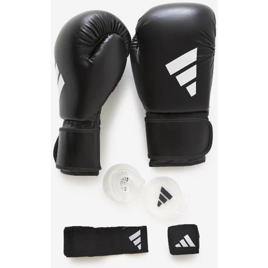 Adidas ADIBKIT01S Boks Eldiveni Set Eldiven Bandaj Dişlik Boks Seti