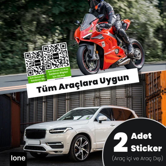 Lone Vehicle - QR Numaratör | Çoklu Numara ve Acil Durumlar İçin Dijital Çözüm