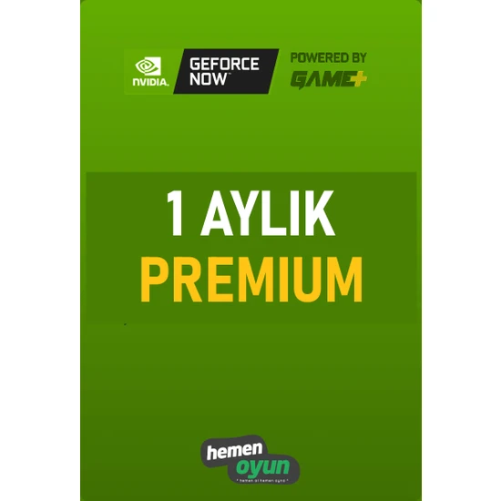 Geforce Now Game+ Plus 1 Aylık Üyelik