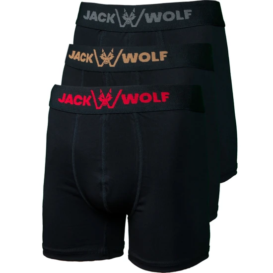 Jack Wolf 5 Li Pack Pamuklu Likralı Erkek Boxer