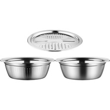 Lovıver Paslanmaz Çelik Havza Taşınabilir Zencefil Rende Sepeti Drenaj Sepeti Yeni 28 cm (Yurt Dışından)