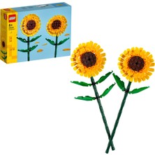 LEGO® Iconic Ayçiçeği 40524 - Dekoratif, Koleksiyonluk ve Sergilenebilir Çiçek Modeli Yapım Seti (191 Parça)