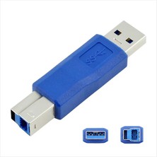 Mavi Ay Bilişim USB 3.0 Erkek To USB B Çevirici Dönüştürücü Konnektör