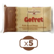 Abdurrahman Tatlıcı Gofret Kakaolu 200 gr 5 Li