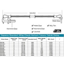 Sapancı SPC80 Whip Check Safety Cables Hortum Tutucu 10 Adet