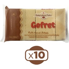 Abdurrahman Tatlıcı Gofret Kakaolu 200 gr x 10 Adet