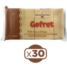 Abdurrahman Tatlıcı Gofret Kakaolu 200 gr x 30 Adet