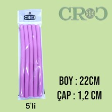 Croc 1241 Sosis Bigudi 52li Pembe Boy 22 cm - Çap 1.2 cm