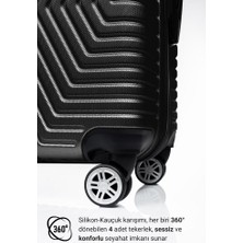 G&D Polo Abs 3'lü Siyah Lüx Valiz Seyahat Seti 600.01-SET
