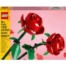 LEGO Iconic Gül 40460 - Dekoratif, Koleksiyonluk ve Sergilenebilir Çiçek Modeli Yapım Seti (120 Parça)