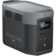 EcoFlow Delta 2 Max Taşınabilir Güç Kaynağı 2048WH Kapasite, 4X2400W (X-Boost 3100W) - Ev Karavan ve Dış Mekan Kullanımı Için LiFePO4 Bataryalı Jeneratör - (Ecoflow Türkiye Garantili)