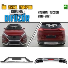 S-Dizayn Hyundai Tucson Ön ve Arka Tampon Koruma Difüzör Seti 2019-2021 A+ Kalite