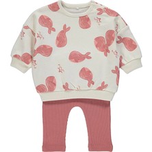 Babies Design Store Balina Desenli Kız Çocuk Alt Üst Takım