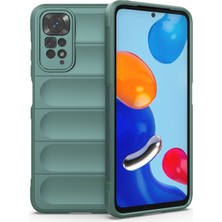 Aqua Aksesuar Xiaomi Redmi Note 11 Kılıf Dalgalı Parmak Izi Yapmayan Iç Kısım Kadife Lüx Kapak