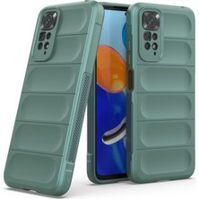 Aqua Aksesuar Xiaomi Redmi Note 11 Kılıf Dalgalı Parmak Izi Yapmayan Iç Kısım Kadife Lüx Kapak