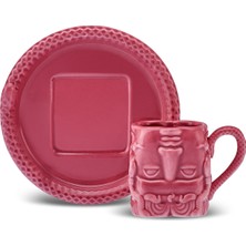 Karaca x Ist Collection Medusa Türk Kahvesi Fincanı Pembe