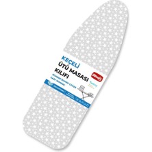 Magic Lady Retro Model 122X45 cm Gri Yıldız Desenli Keçeli Ütü Masası Kılıfı