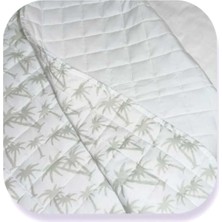 Salter Ev Moda Palmiye Desenli Çift Taraflı 7kg 150X200 Ağır Yorgan/battaniye