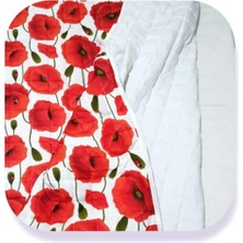 Salter Ev Moda Karanfil Desenli Çift Taraflı 7kg 150X200 Ağır Yorgan/battaniye