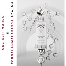 Woo Skin Expert Academy Göz Altı Torba & Halka ve Morluk Karşıtı, Canlandırıcı, Yenileyici, Nemlendiricili ve Göz Çevresi Kırışık Karşıtı Bakım Serumu 50ml, Kaz Ayağı Giderici, Renk Eşitleme Etkili