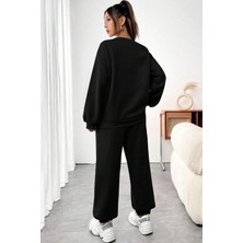 Only Trendwear  Unisex Nope Baskılı Bisiklet Yaka Eşofman Takımı