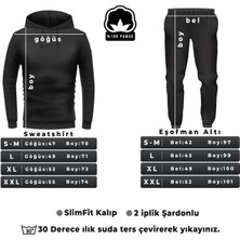 Only Trendwear  Unisex Nope Baskılı Bisiklet Yaka Eşofman Takımı