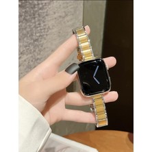 Cool Cold Apple Watch Seri 42MM/44MM/45MM/46MM/49MM Seri 2 3 4 5 6 7 8 Se 9 10 Uyumlu Ince Metal Paslanmaz Çelik Zarif Kordon