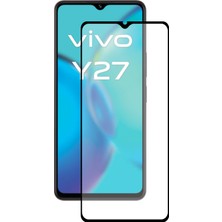 Case World Vivo Y27 Tam Kaplayan Temperli Ekran Koruyucu Cam