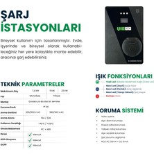 Viego Wallbox Şarj Istasyonu Ocpp, Wi-Fi, Mobil Uygulama, Ekran, Type2 22KW Soketli 32A 380V Tüm Elektrikli ve Hibrid Araçlarla Uyumlu