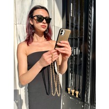 Cherry Carter Çapraz Kullanım Telefon Askısı Gold