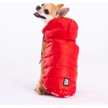 Pawstar Kırmızı Railway Anorak Yelek Köpek Yeleği Köpek Kıyafeti Köpek Yağmurluk - 2xl