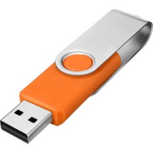 Newtik Flash Sürücü USB 2.0 Veri Gezgini Pendrive Thumb Drive Kalem Sürücü Döner Tasarım 8gb 10'li Paket, Orange (Yurt Dışından)