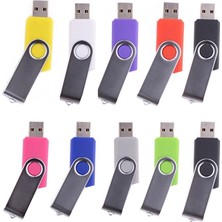 Newtik Flash Sürücü USB 2.0 Veri Gezgini Pendrive Thumb Drive Kalem Sürücü Döner Tasarım 8gb 10'li Paket, Orange (Yurt Dışından)