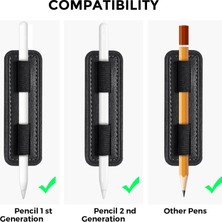 Passing Evrensel Stylus Kalem Tutucu Etiket iPad Için Kalem Için Masa Dokunmatik Kalem M-Pencil Anti-Kayıp Kılıf -Siyah (Yurt Dışından)