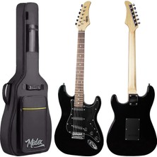 Midex RPH-30BK Full Black Profesyonel Elektro Gitar (Çanta Askı Capo Tuner Pena Kablo Yedek Tel)