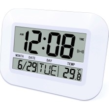 Hermoso Dijital Duvar Saati Kumandalı Basit Büyük LCD Çalar Saat (Yurt Dışından)