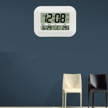 Hermoso Dijital Duvar Saati Kumandalı Basit Büyük LCD Çalar Saat (Yurt Dışından)